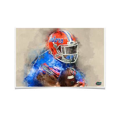 Florida Gators - Gator Watercolor - College Wall Art #Poster