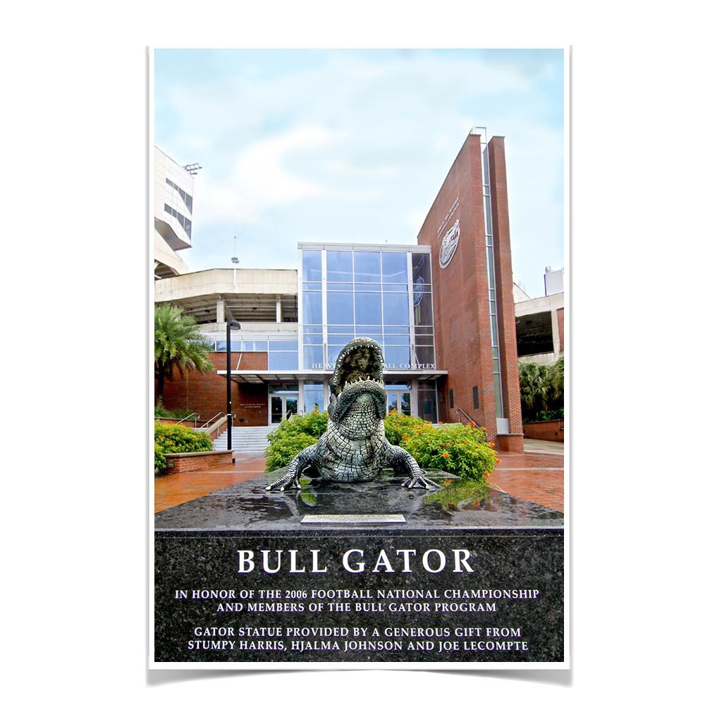 Florida Gators - Bull Gator - College Wall Art #Canvas