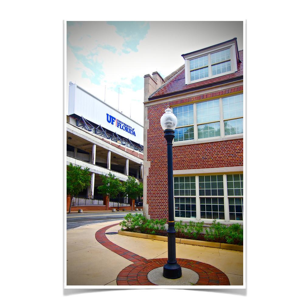 Florida Gators - UF Street Lamp - College Wall Art #Canvas