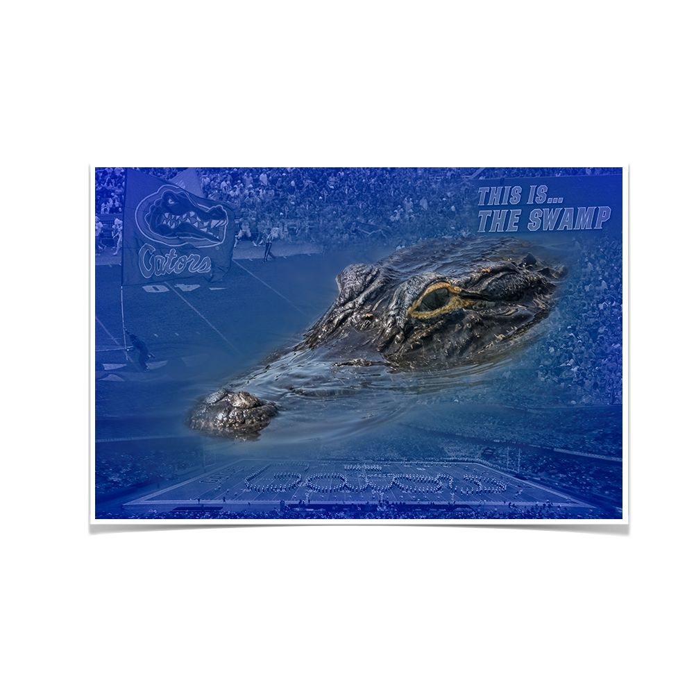 Florida Gators - Gator Swamp - College Wall Art #Canvas