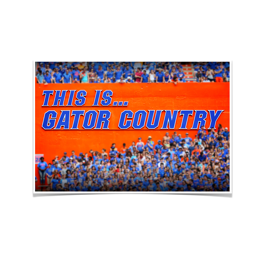 Florida Gators - Gator Country - College Wall Art #CAnvas