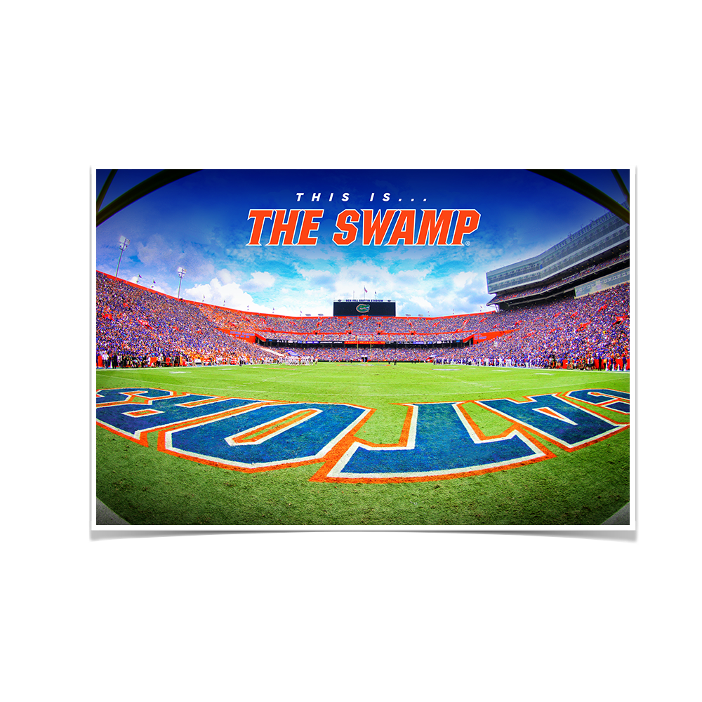 Florida Gators - This is the Swamp End Zone - College Wall Art #Canvas