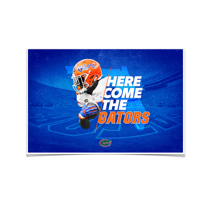 Florida Gators - Here Come the Gators - College Wall Art #Poster