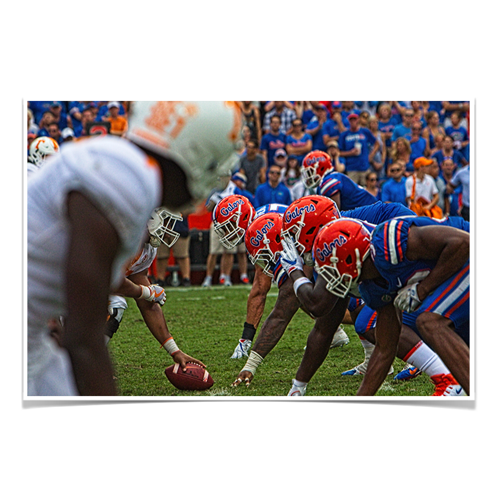 Florida Gators - Gator Line - College Wall Art #Canvas