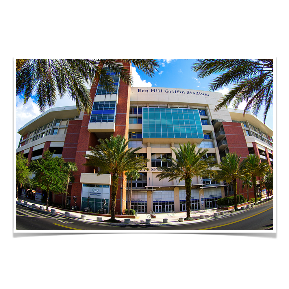 Florida Gators - Ben Hill Griffin Fisheye View - College Wall Art #Canvas