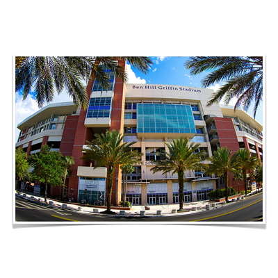 Florida Gators - Ben Hill Griffin Fisheye View - College Wall Art #Poster