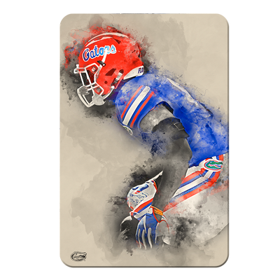 Florida Gators - Gator Defend Watercolor - College Wall Art #PVC