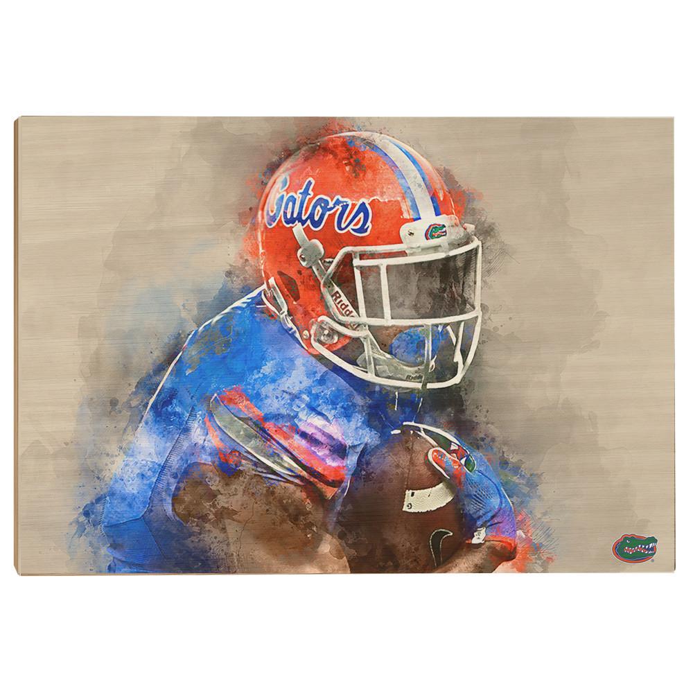 Florida Gators - Gator Watercolor - College Wall Art #Wood
