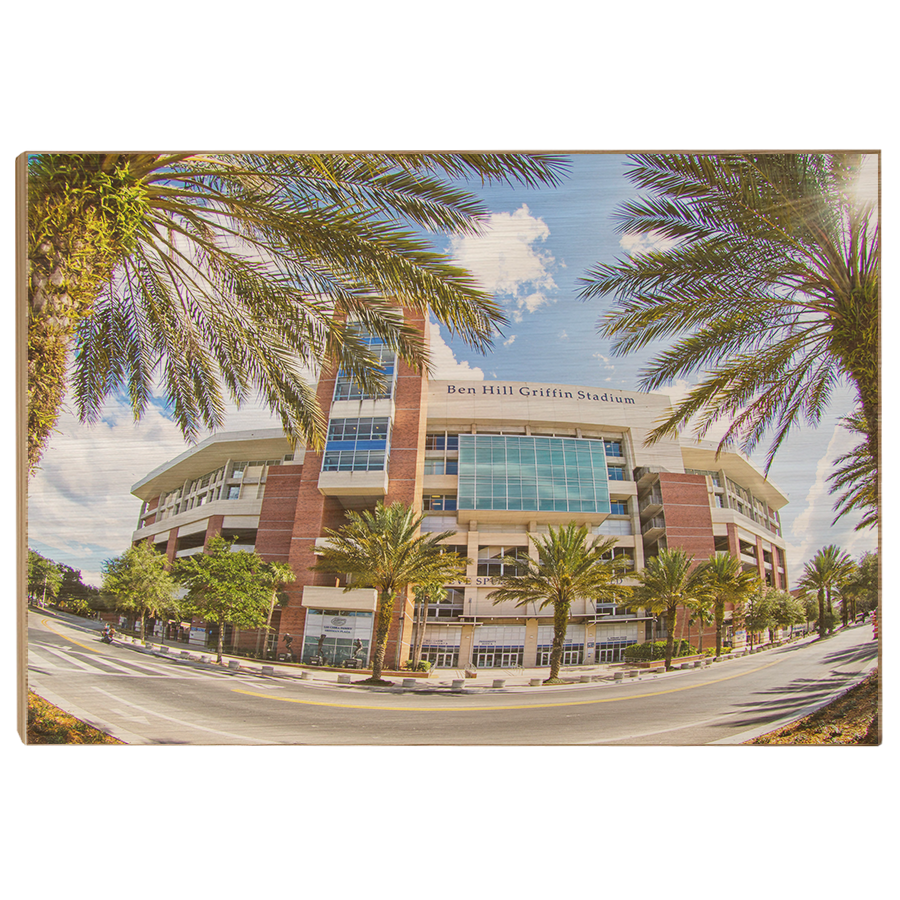 Florida Gators - Fisheye View Ben Hill Griffin Stadium - College Wall Art #Canvas