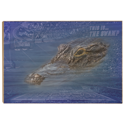 Florida Gators - Gator Swamp - College Wall Art #Wood