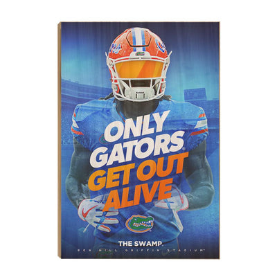 Florida Gators - Only Gators - College Wall Art #Wood