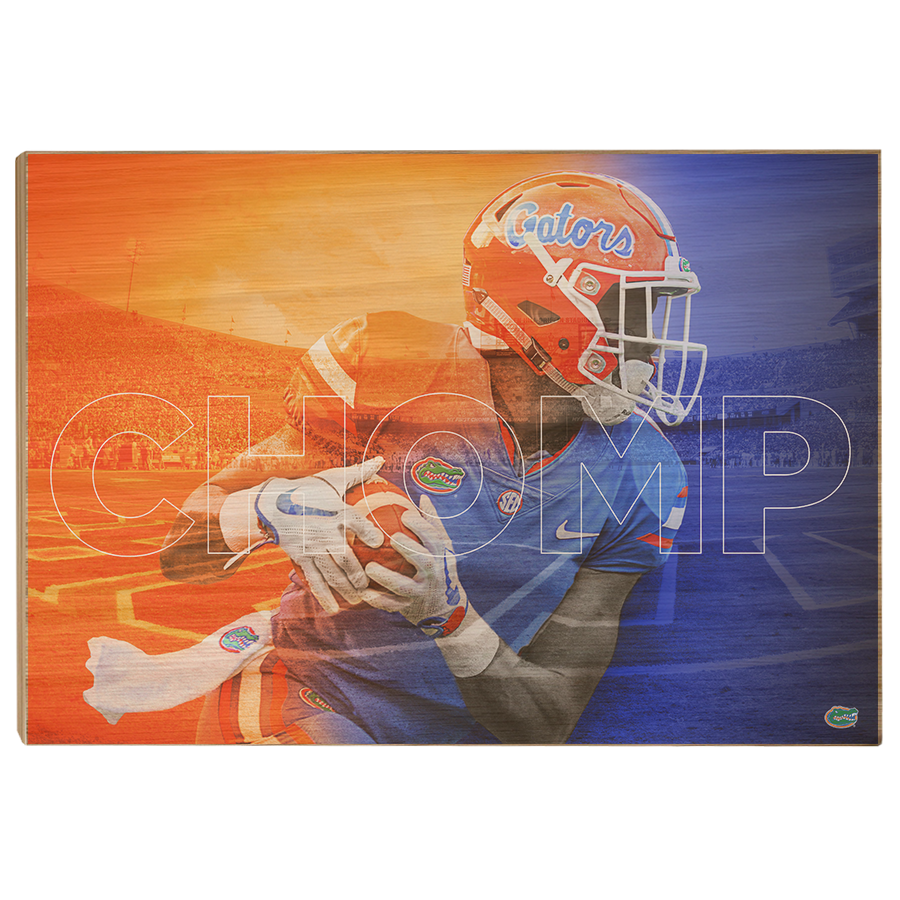 Florida Gators - Orange and Blue CHOMP - College Wall Art #Canvas