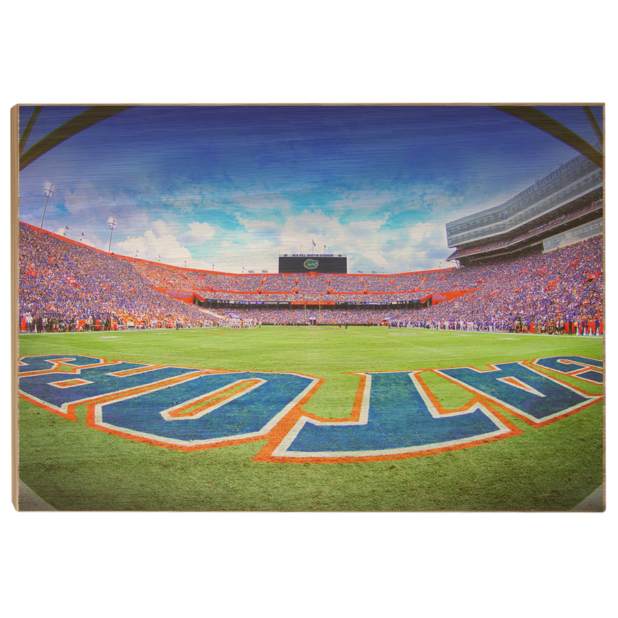 Florida Gators - Swamp End Zone - College Wall Art #Canvas