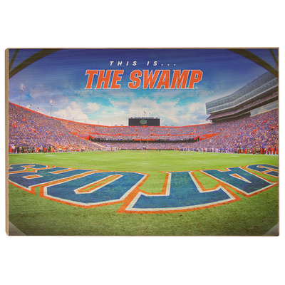 Florida Gators - This is the Swamp End Zone - College Wall Art #Wood