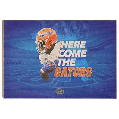 Florida Gators - Here Come the Gators - College Wall Art #Wood