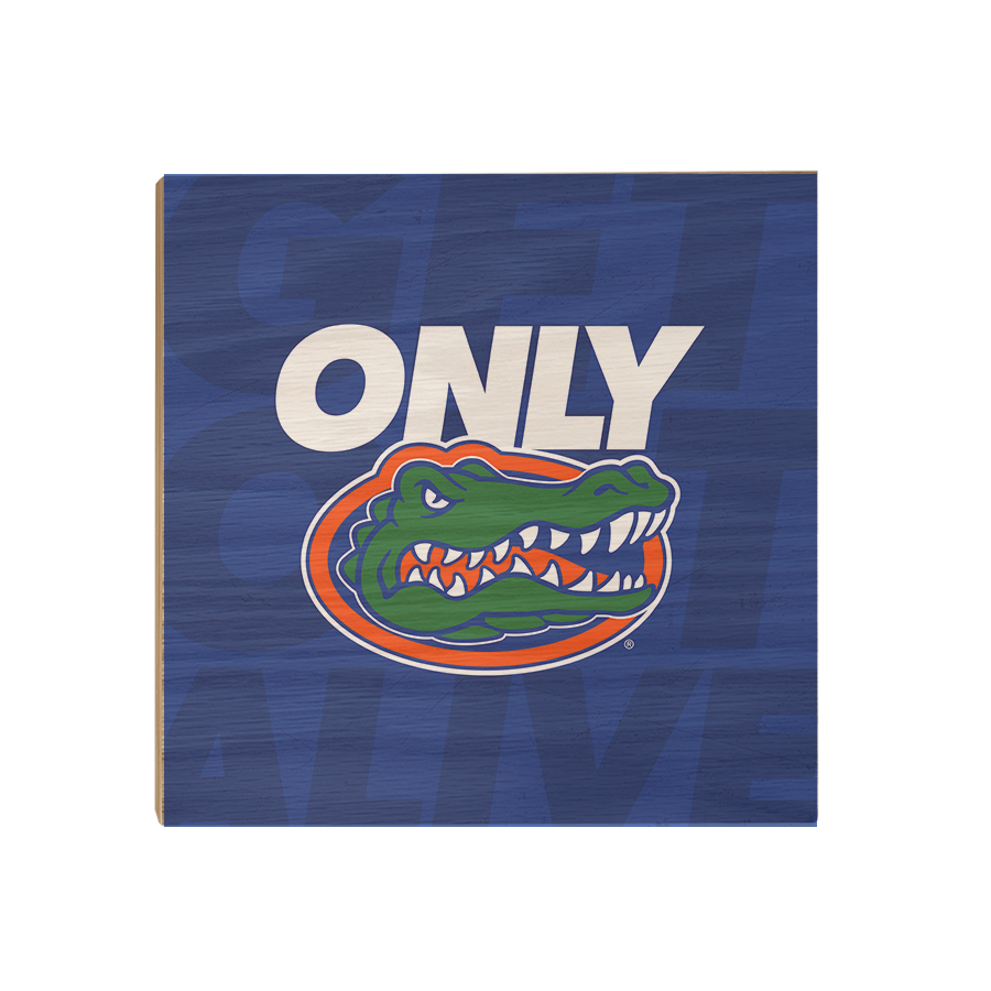 Florida Gators - Only Gators Blue - College Wall Art #Canvas