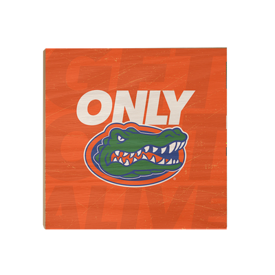 Florida Gators - Only Gators Orange - College Wall Art #Wood