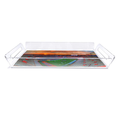 Florida Gators - Gator Sunrise Decorative Serving Tray