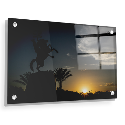 Florida State Seminoles - Seminole Sunrise Silhouette - College Wall Art #Acrylic