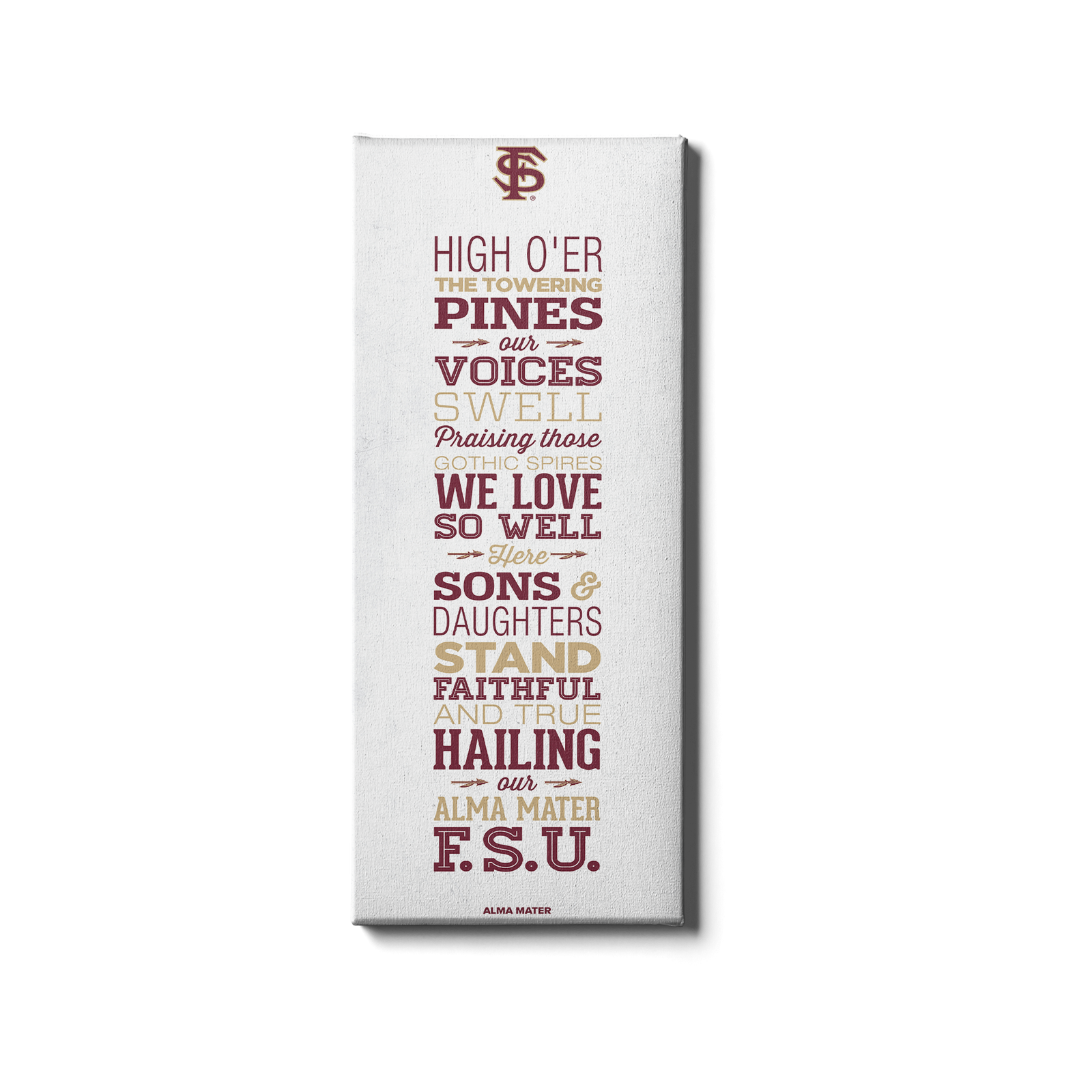 Florida State Seminoles - Alma Mater - College Wall Art #Canvas