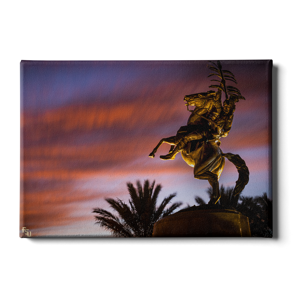 Florida State Seminoles - Osceola Last Light -College Wall Art #Canvas