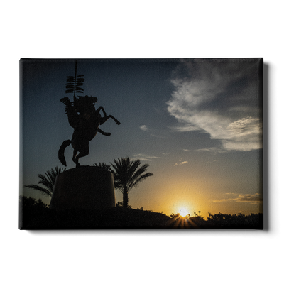 Florida State Seminoles - Seminole Sunrise Silhouette - College Wall Art #Canvas