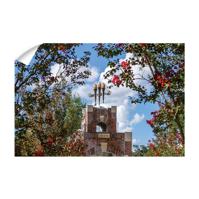 Florida State Seminoles - Red Bloom Framed Torches - College Wall Art #Wall Decal