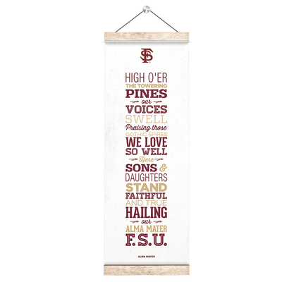 Florida State Seminoles - Alma Mater - College Wall Art #Hanging Canvas