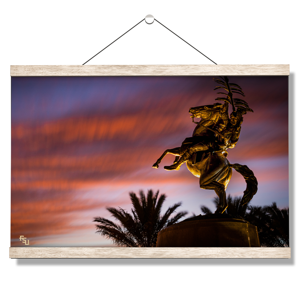 Florida State Seminoles - Osceola Last Light -College Wall Art #Canvas