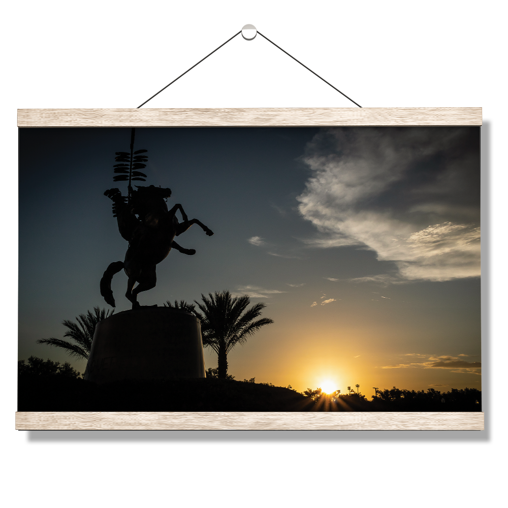 Florida State Seminoles - Seminole Sunrise Silhouette - College Wall Art #Canvas