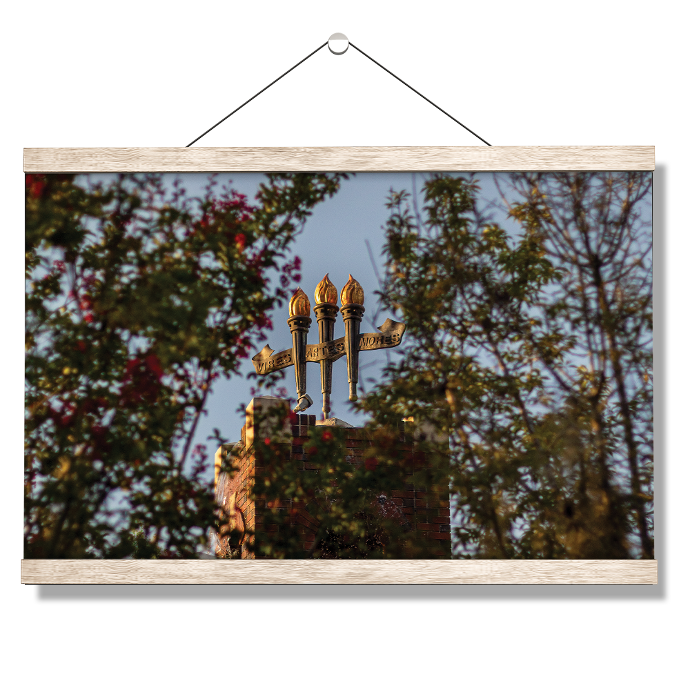 Florida State Seminoles - Framed Torches Close-up - College Wall Art #Canvas