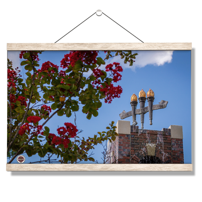 Florida State Seminoles - Red Bloom Torches - College Wall Art #Hanging Canvas