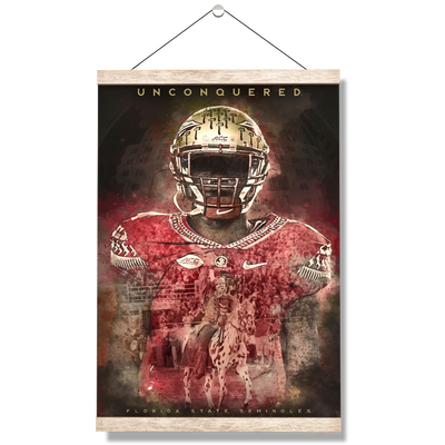 Florida State Seminoles - Unconquered Florida State Seminoles - College Wall Art #Hanging Canvas