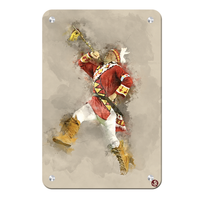 Florida State Seminoles - Seminole Watercolor - College Wall Art #Metal