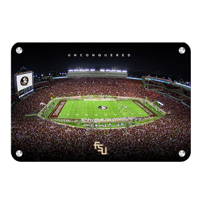 Florida State Seminoles - Unconquered Stadium - College Wall Art #Metal