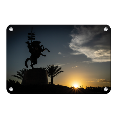 Florida State Seminoles - Seminole Sunrise Silhouette - College Wall Art #Metal