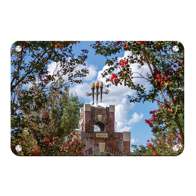 Florida State Seminoles - Red Bloom Framed Torches - College Wall Art #Metal