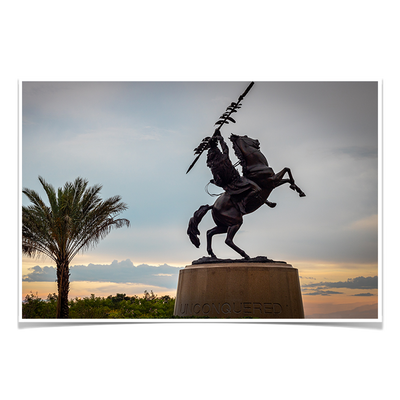 Florida State Seminoles - Unconquered Sunset Skies - College Wall Art #Poster