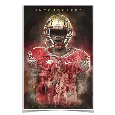 Florida State Seminoles - Unconquered Florida State Seminoles - College Wall Art #Poster