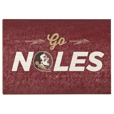 Florida State Seminoles - Go Noles - College Wall Art #Wood