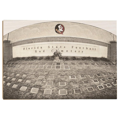 Florida State Seminoles - Sod Cemetery - College Wall Art #Wood