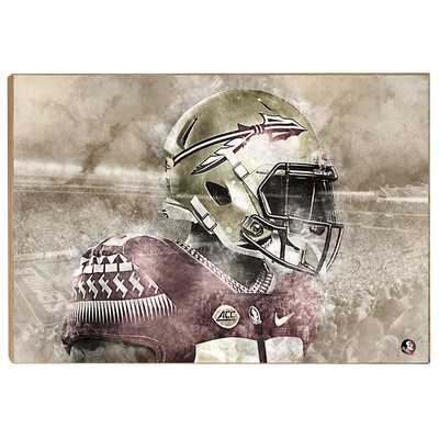 Florida State Seminoles -Vintage Nole - College Wall Art #Wood