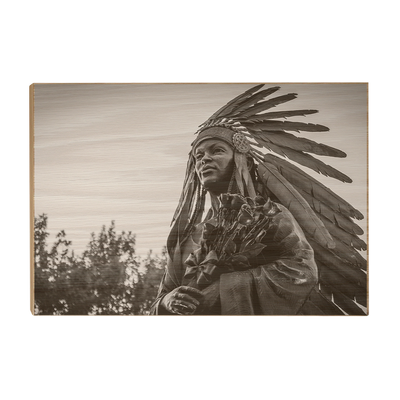 Florida State Seminoles - Integration Statue Seminole - College Wall Art #Wood