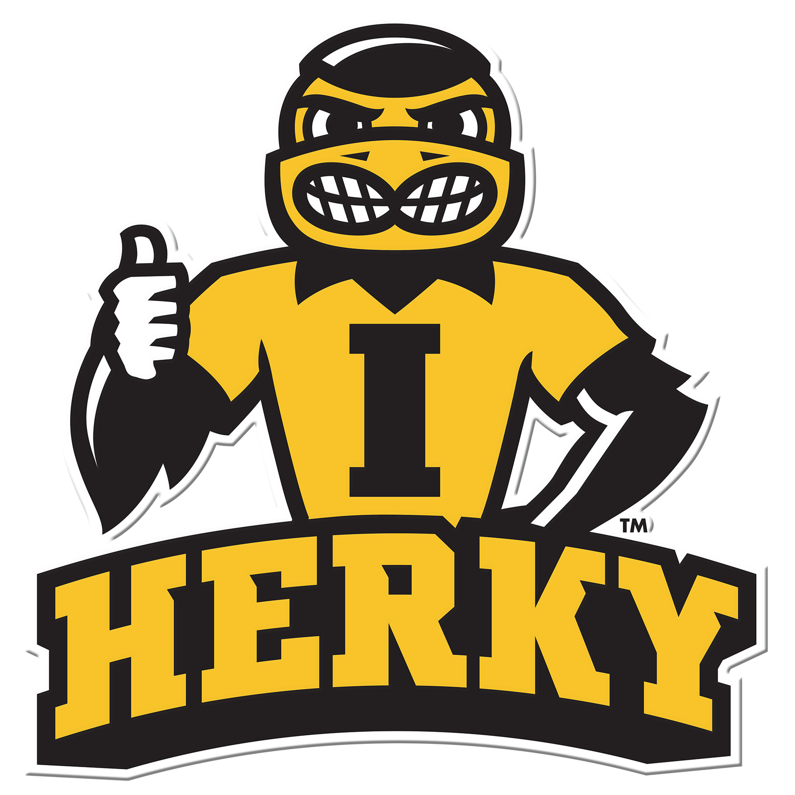 Iowa Hawkeyes - Herky Single Layer Dimensional