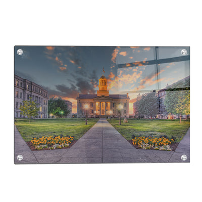 Iowa Hawkeyes- Pentacrest Sunset - College Wall Art #Acrylic