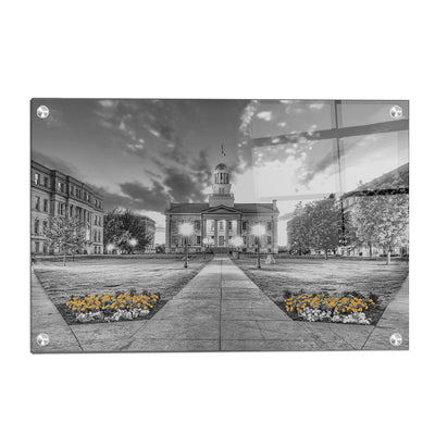 Iowa Hawkeyes - Pentacrest Black and Gold - College Wall Art #Acrylic