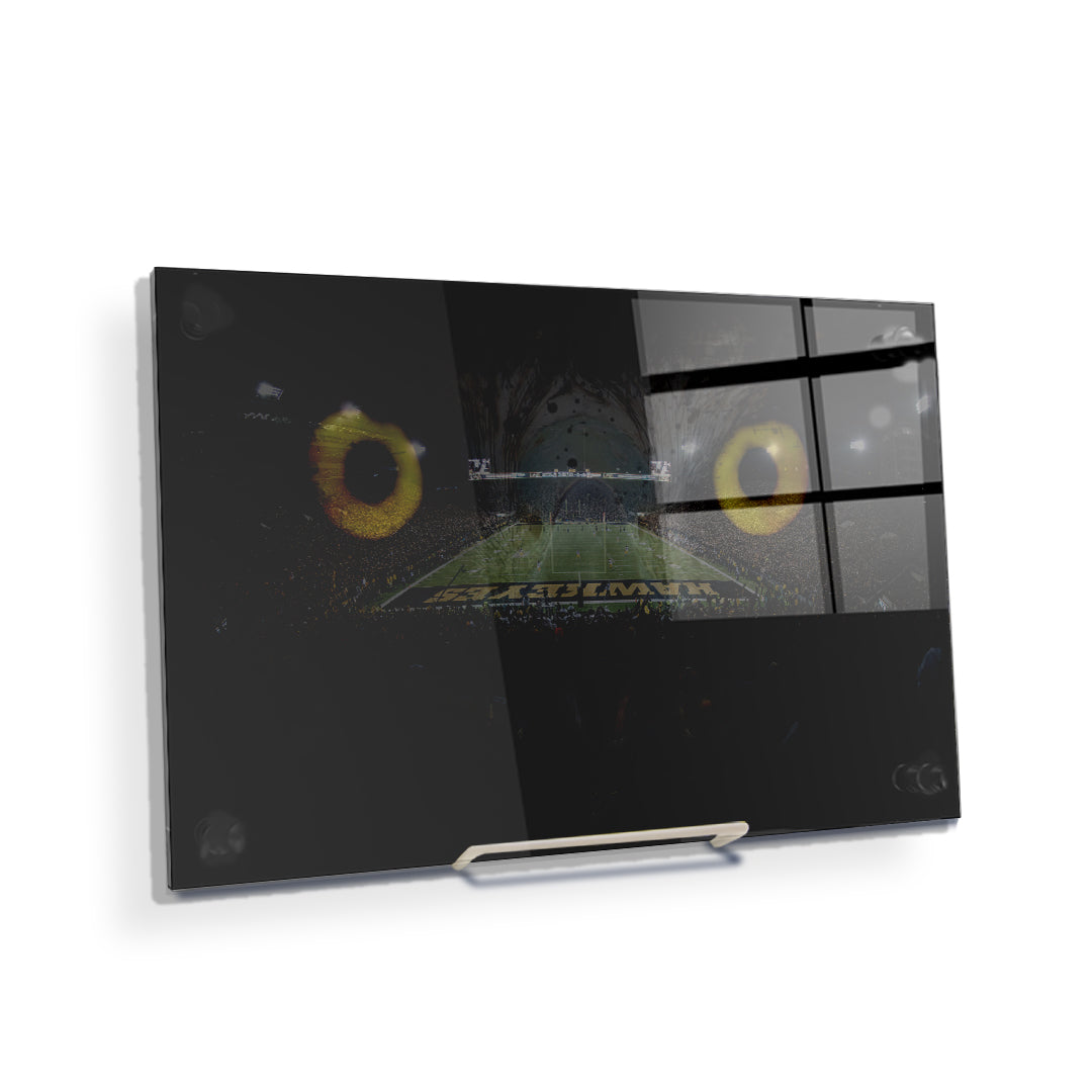 Iowa Hawkeyes - Gold Hawkeyes - College Wall Art #Canvas