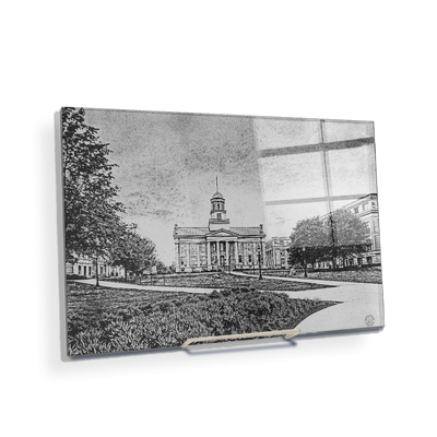 Iowa Hawkeyes - Campus Sketch - College Wall Art #Acrylic Mini