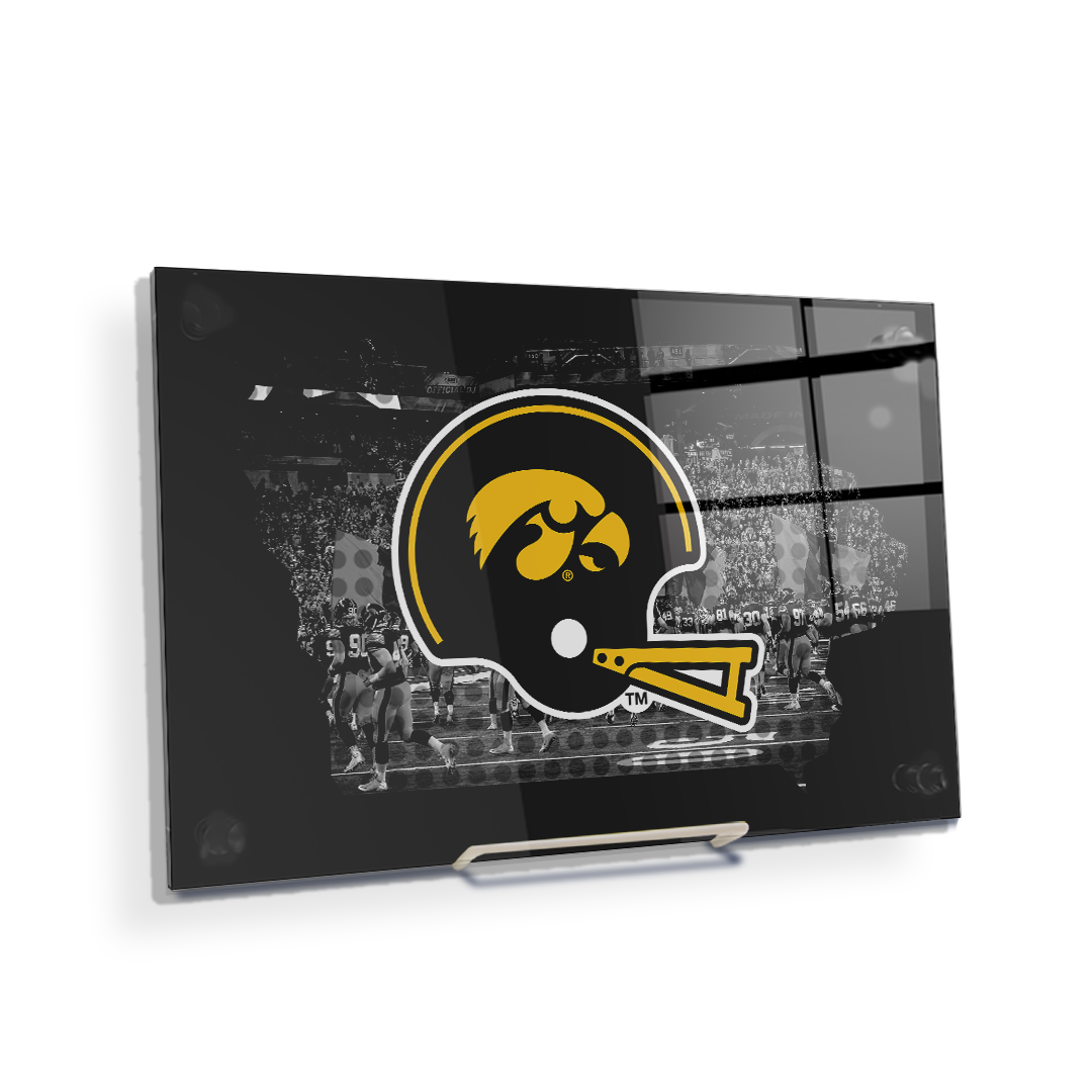 Iowa Hawkeyes - Iowa's Football State - College Wall Art #Canvas