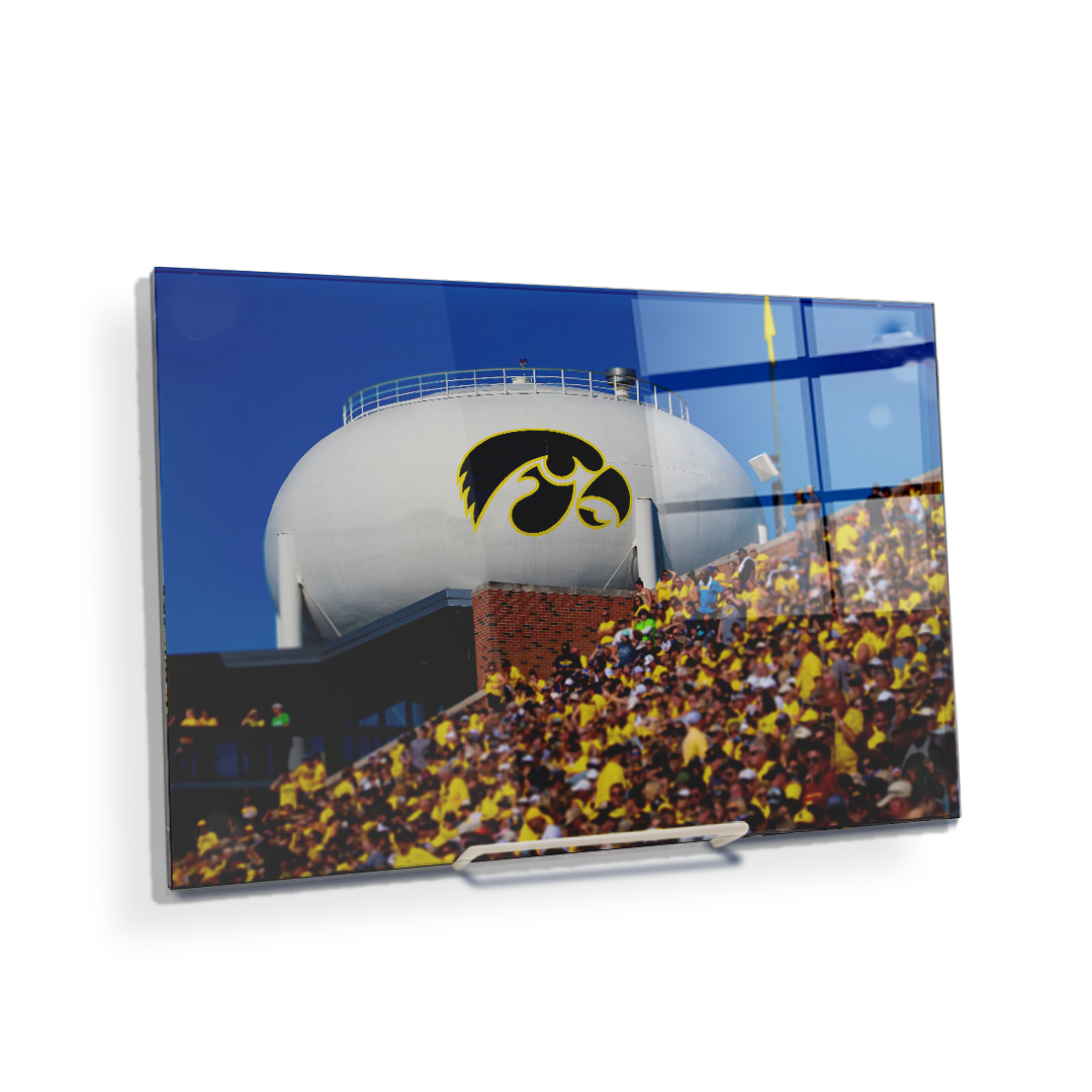 Iowa Hawkeyes - Hawkeye Water Tower - College Wall Art #Canvas